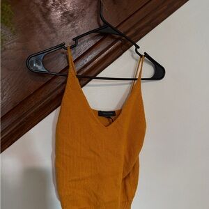 Orange Sleeveless Top